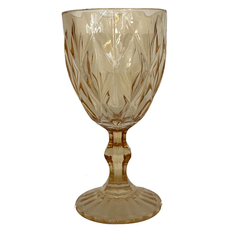Amber Diamond Goblet
