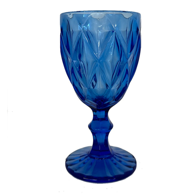 Cobalt Blue Diamond Goblet