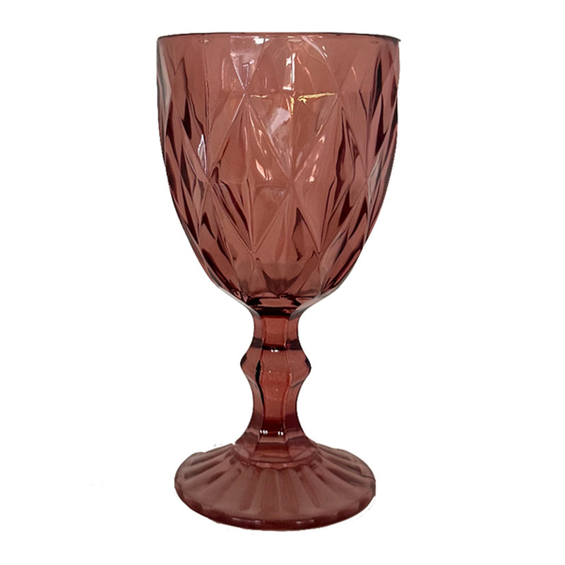 Coral Blush Diamond Goblet