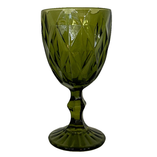 Olive Diamond Goblet