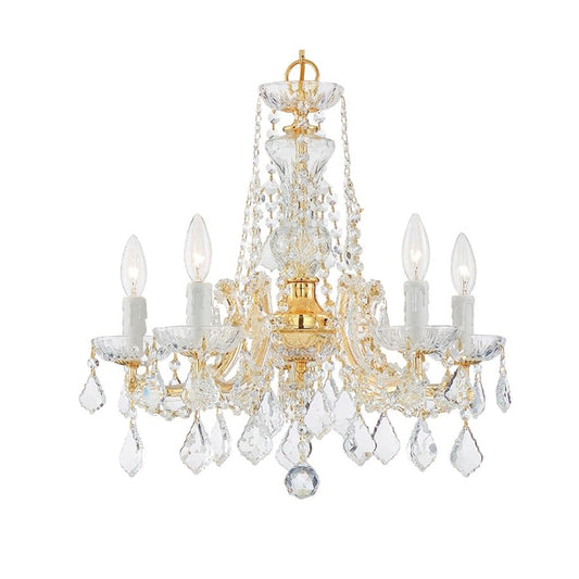 Gold 5 Light Chandelier