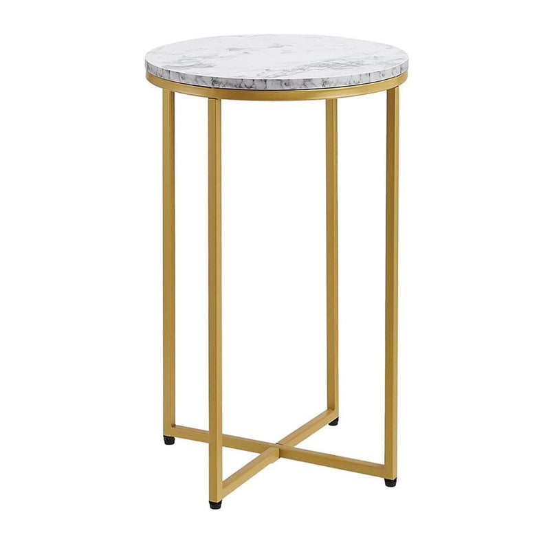 Marble Top Round Cocktail Table