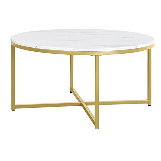 Marble Top Round Coffee Table