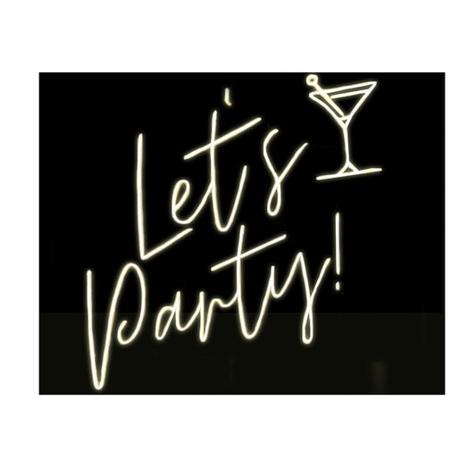 "Let's Party" Neon Sign