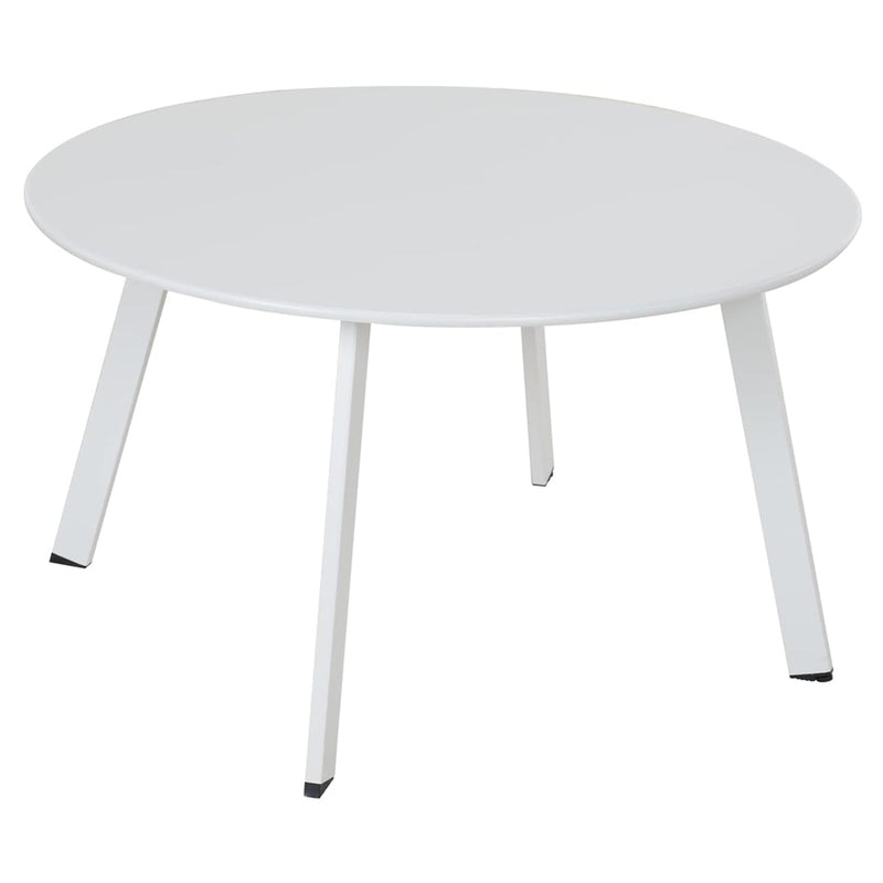 Ocean Beach White Round Coffee Table (Metal)