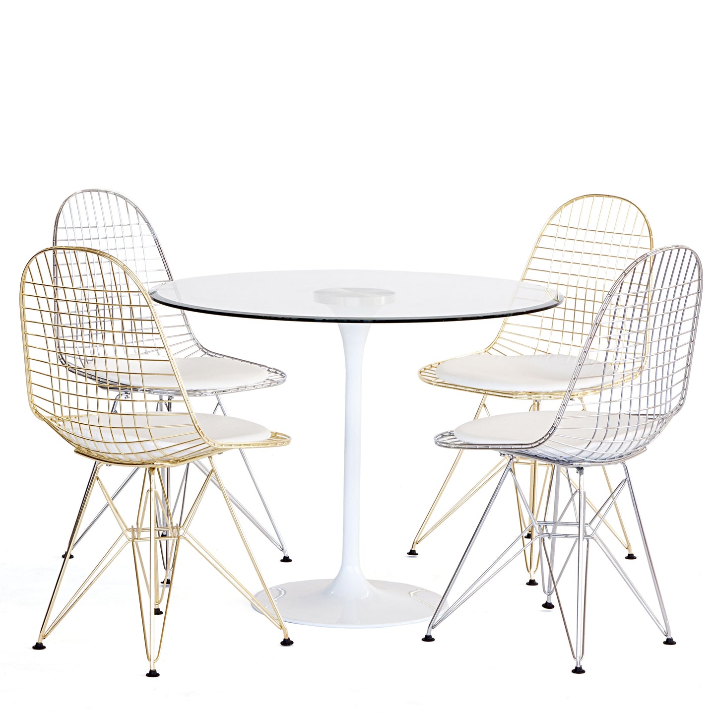 Delancey Wire Chair Silver