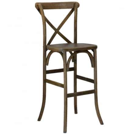 Vineyard Cross Back Bar Stool