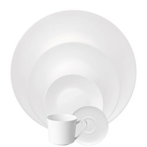 White Coupe China Collection Dinnerware