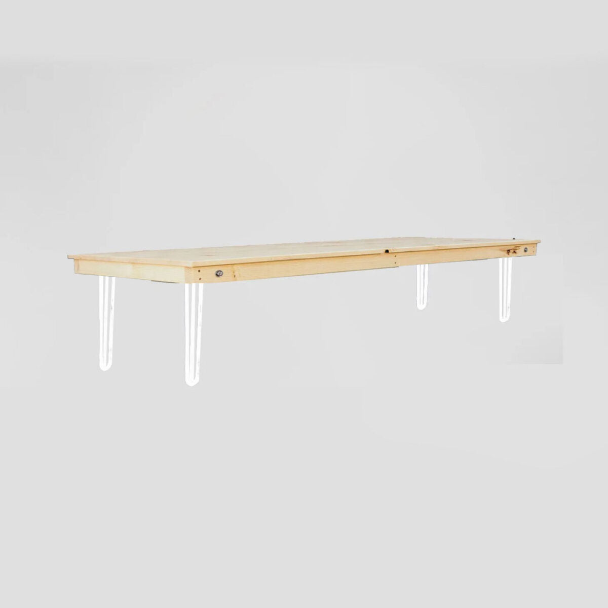 8' Hairpin Honey Coffee Table