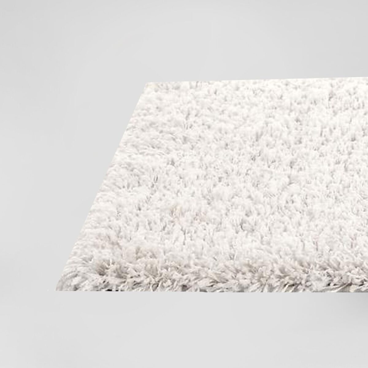 5x7 Fuzzy Cream Rug