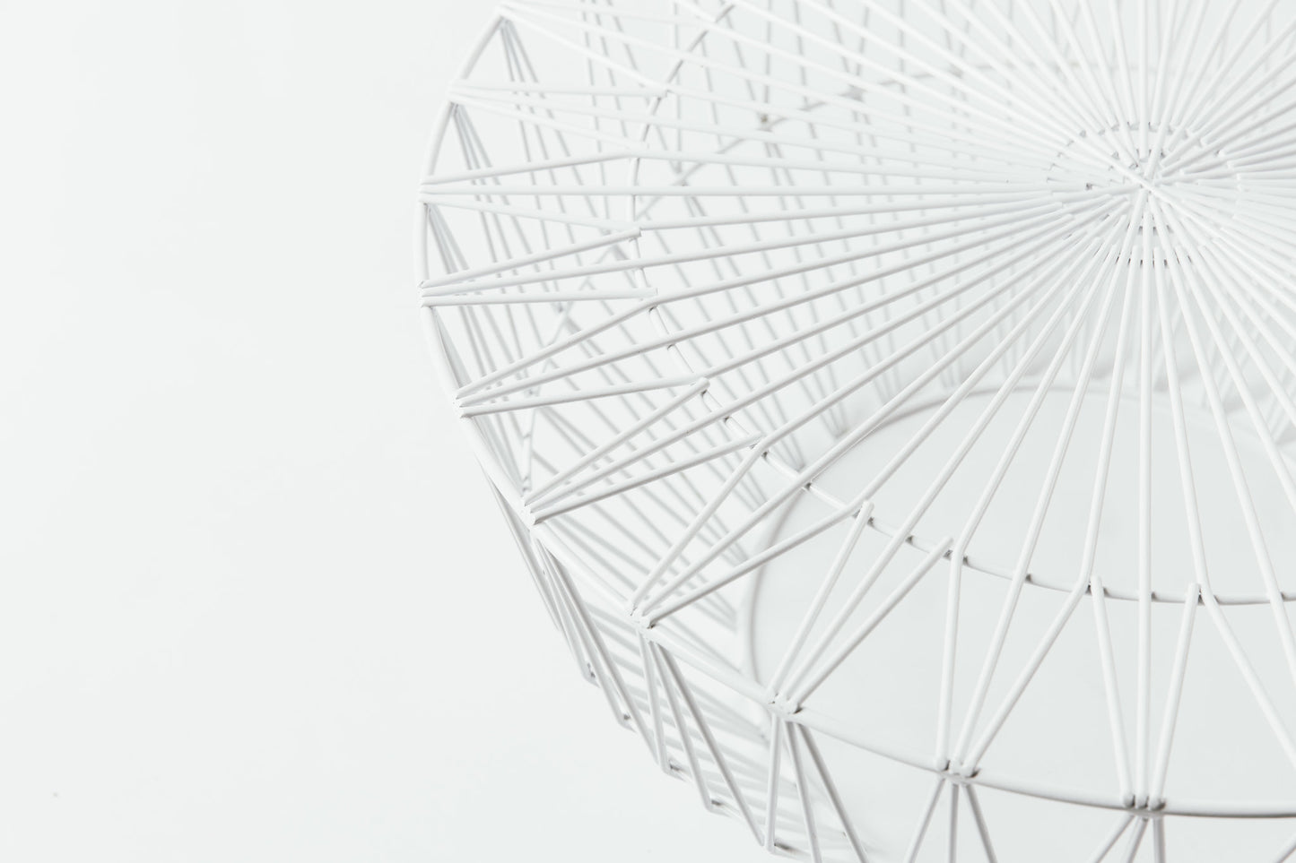 White Bend Wire Ottoman