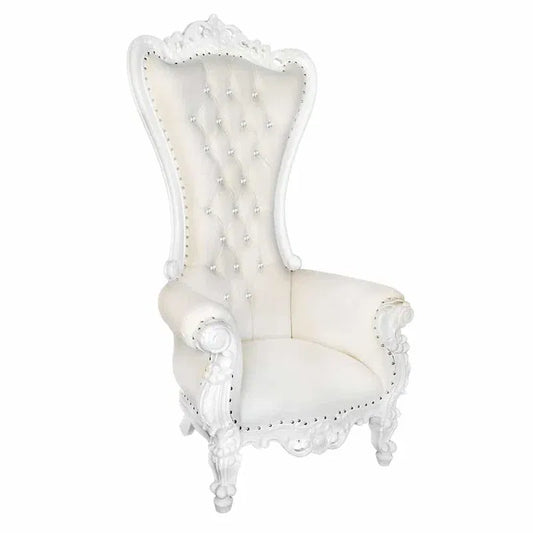 Throne Chair (White with White Trim)