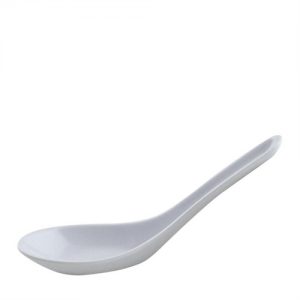 White Wonton Soup Spoon