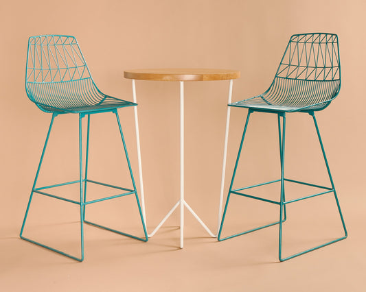 Highboy with Bend Barstools