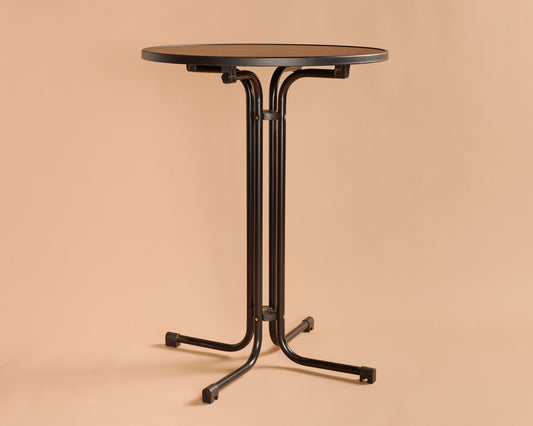Black Deco Highboy Bar Table