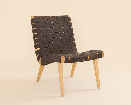 Black Risom Lounge Chair
