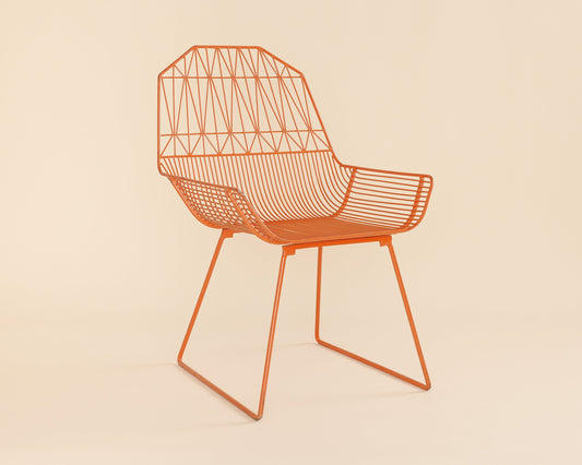 Orange Bend Farmhouse Wire Chair