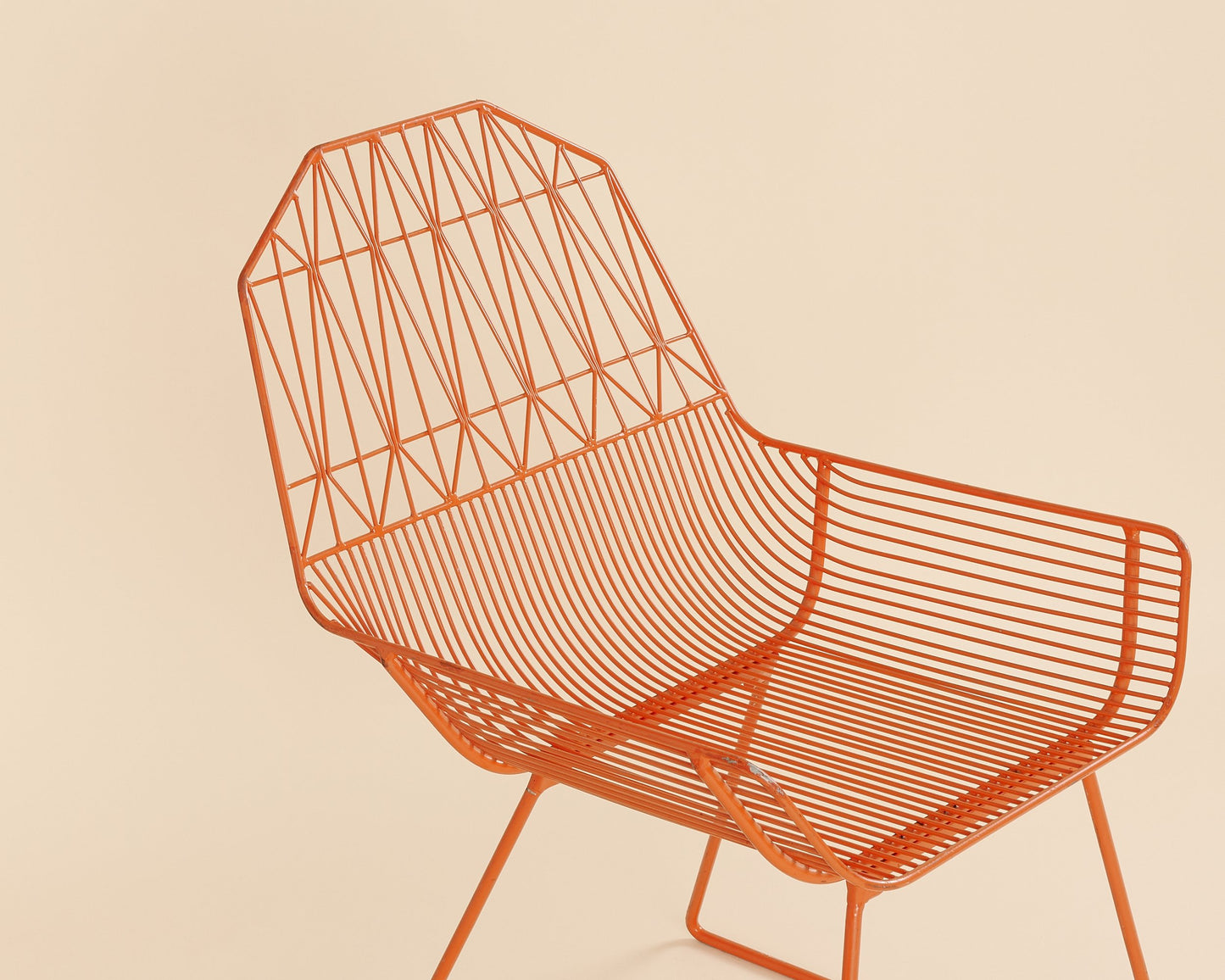 Orange Bend Farmhouse Wire Chair