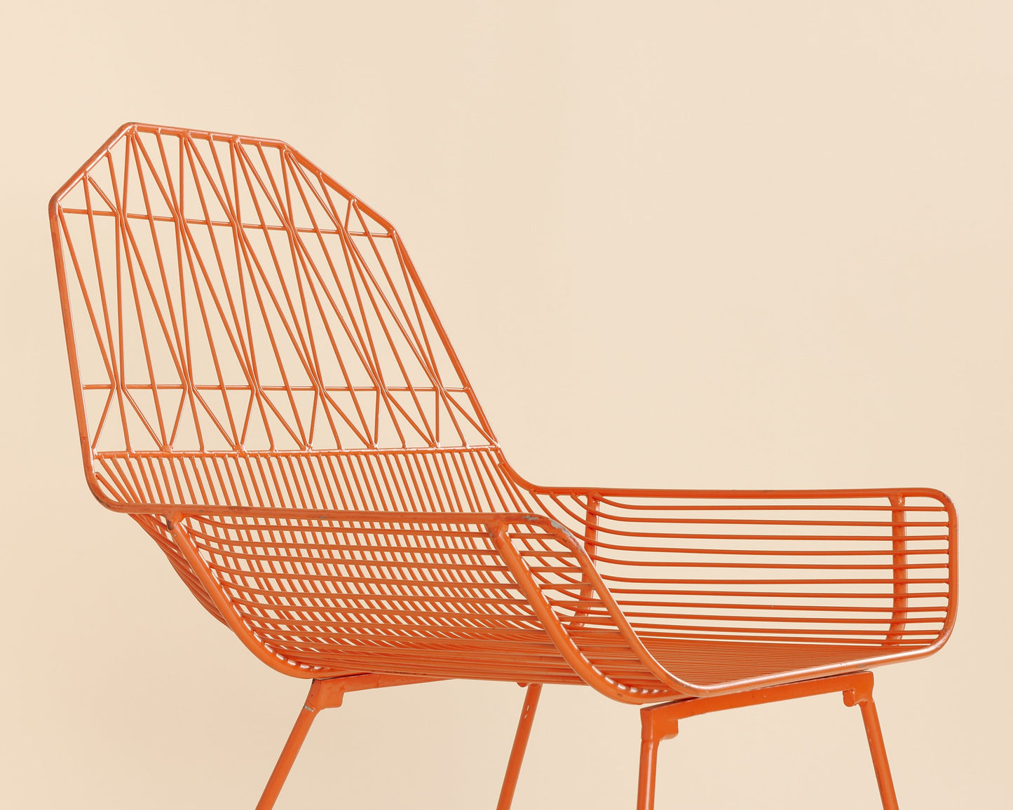 Orange Bend Farmhouse Wire Chair