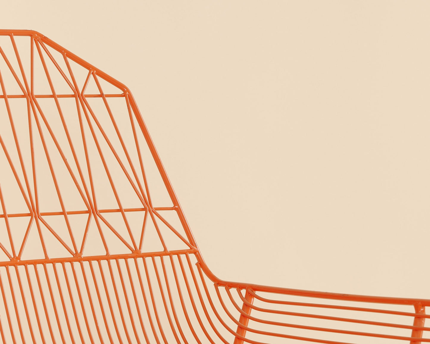 Orange Bend Farmhouse Wire Chair