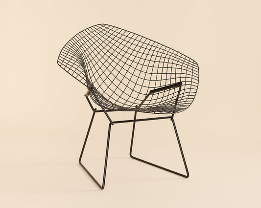 Black Knoll Bertoia Diamond Chair