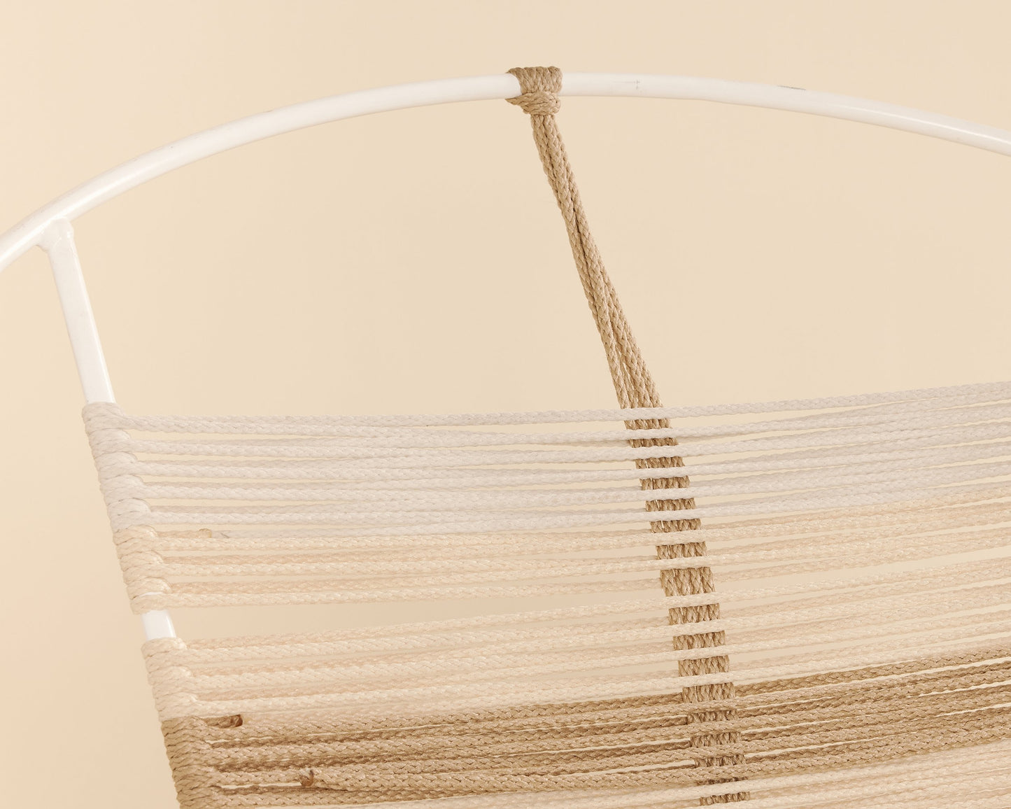 White Hemp Hoop Chair