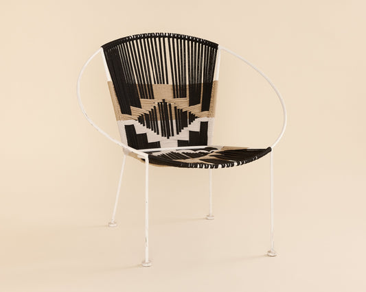 Black Hemp Hoop Chair