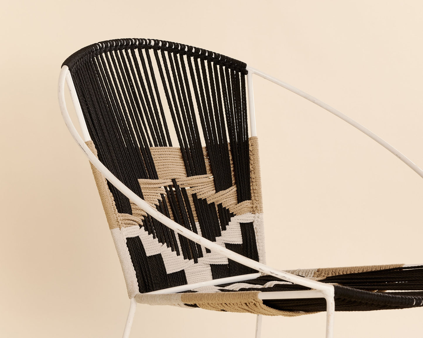 Black Hemp Hoop Chair