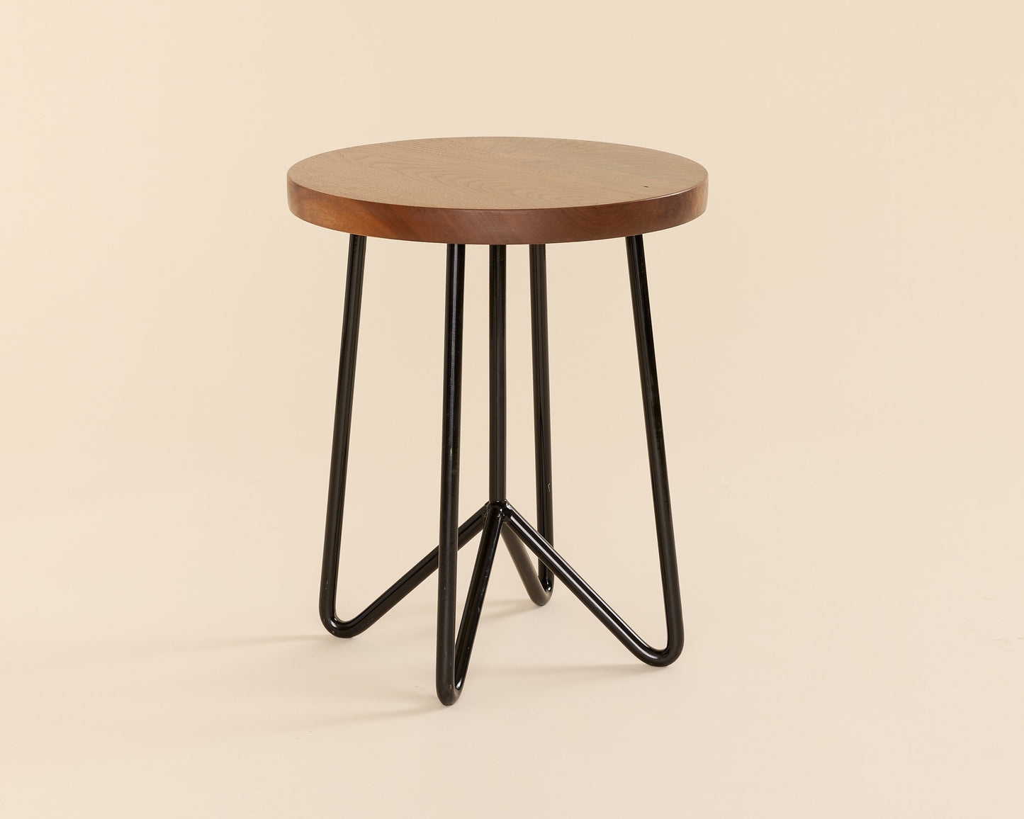 Walnut Black Cafe Stool