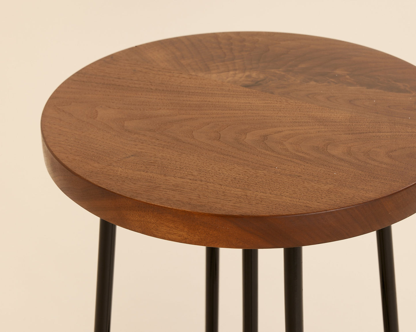 Walnut Black Cafe Stool