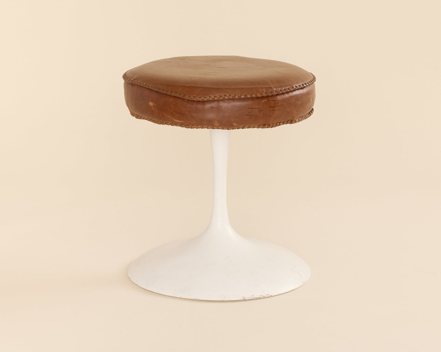 Leather Tulip Stool