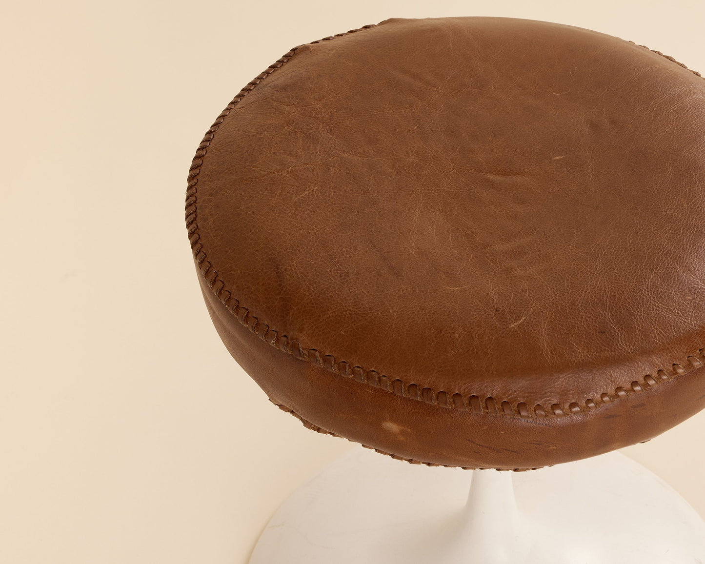 Leather Tulip Stool