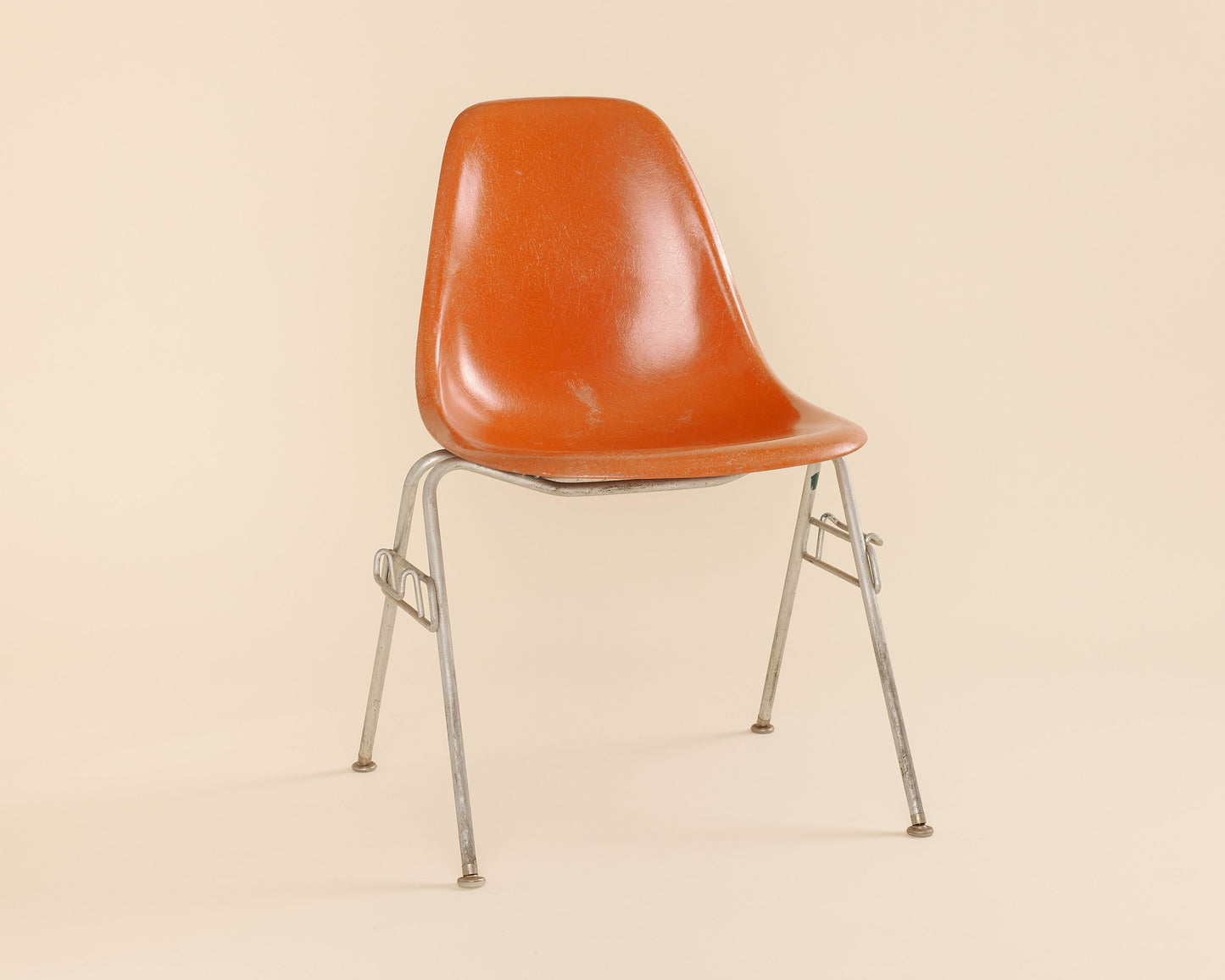 Orange Eames Fiberglass Shell Chair
