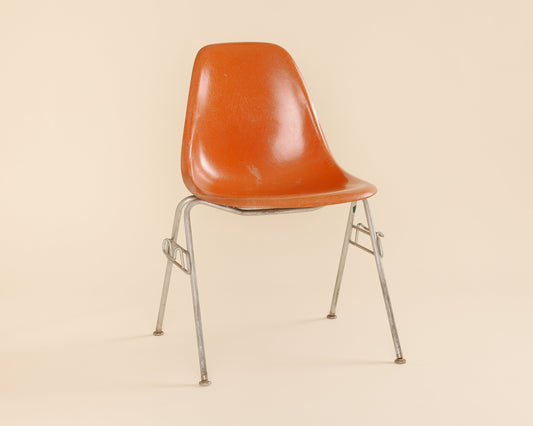 Orange Eames Fiberglass Shell Chair