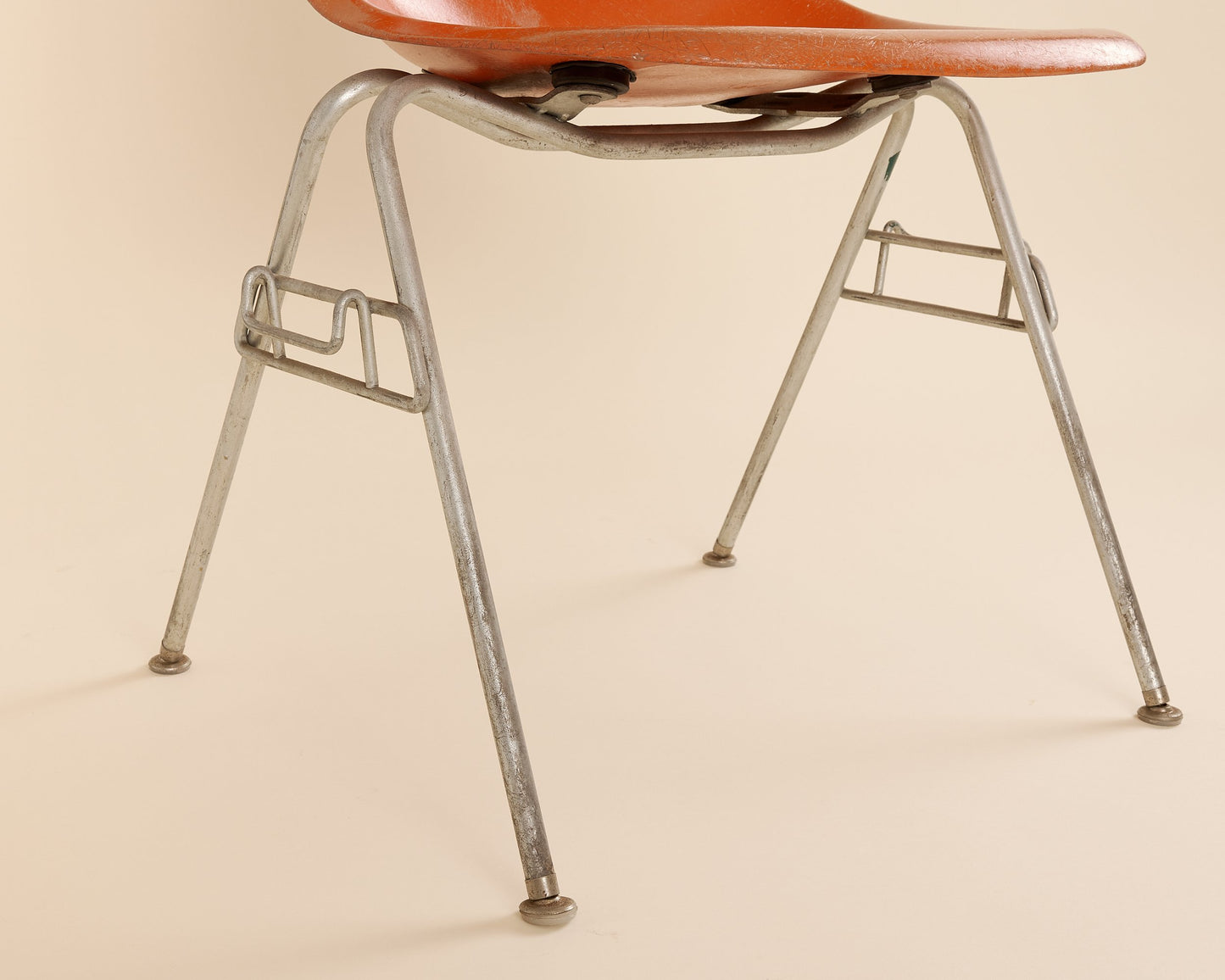 Orange Eames Fiberglass Shell Chair