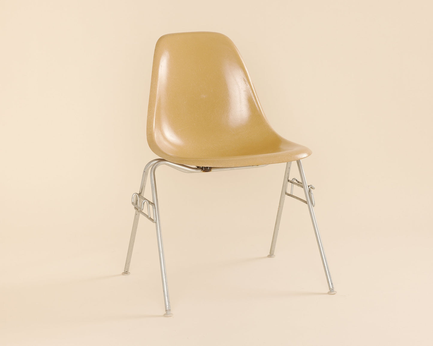 Mustard Eames Fiberglass Shell Chair