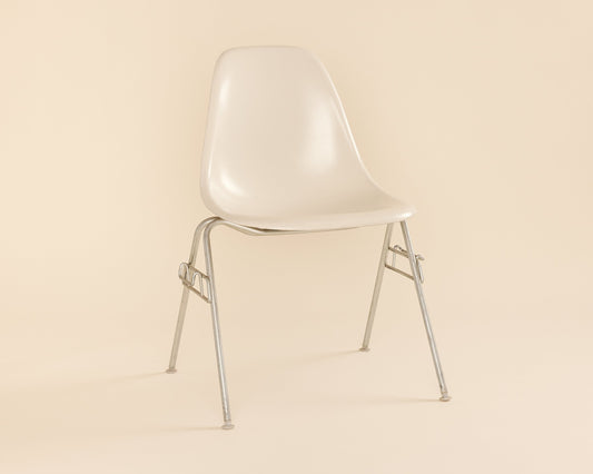 Eggshell Eames Fiberglass Shell Chair