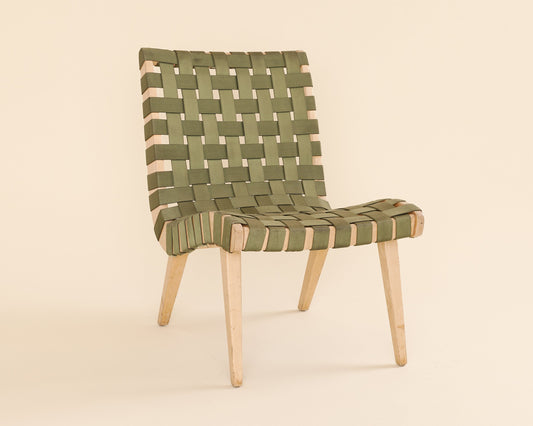 Green Risom Lounge Chair