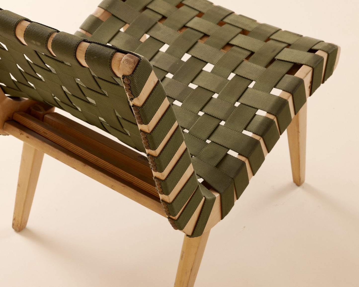 Green Risom Lounge Chair